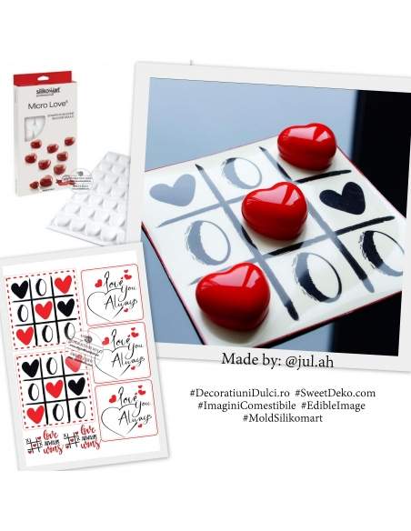 Imagine comestibila - Tic Tac Toe Love