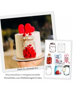 Imagine comestibilă, borcanele  cu iubire