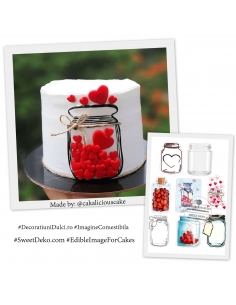 Imagine comestibilă, borcanele  cu iubire