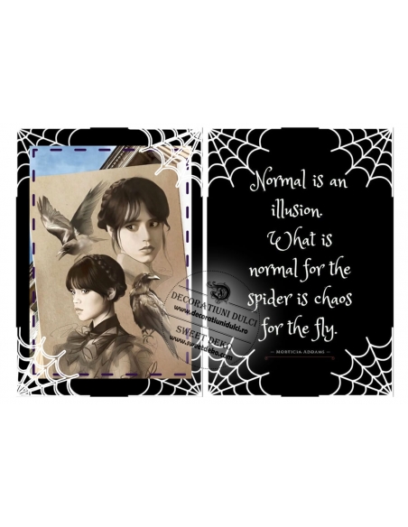 Imagine comestibilă, carte deschisă Wednesday