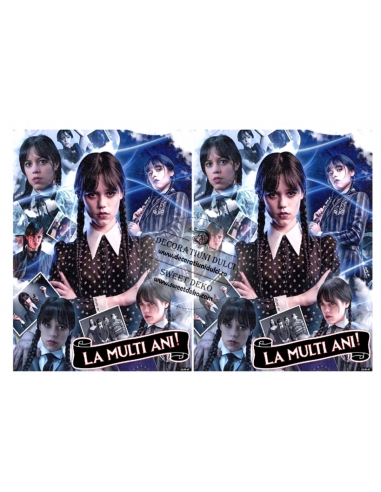 Fotografie comestibila pentru tort, Only Wednesday