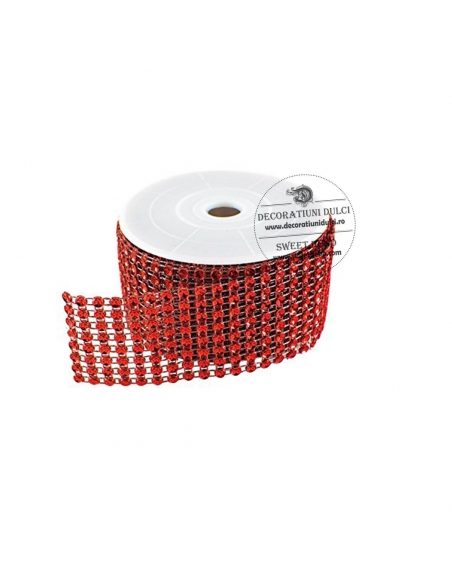 Banda stras rosie | Decoratiuni Dulci