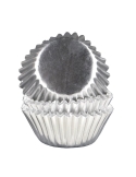 Cosulete argintii pentru briose diametrul 5cm