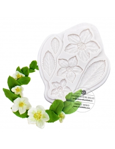 Flori si frunze, mulaj din silicon 2