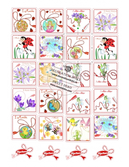 Imagine comestibila martisoare - 2 | Decoratiuni Dulci