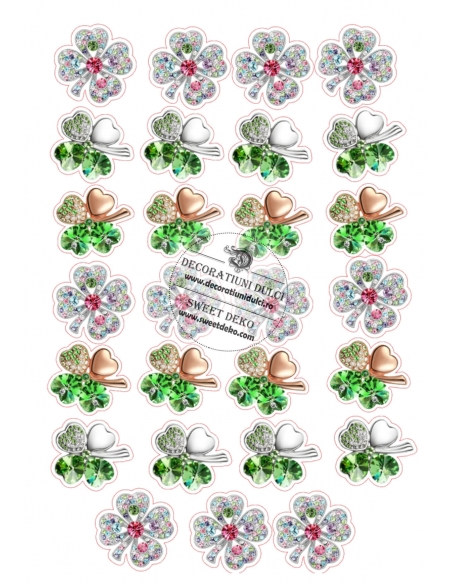 Imagine comestibila martisoare dulci, brose trifoi