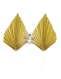 Frunze de palmier din carton de culoare mustar auriu