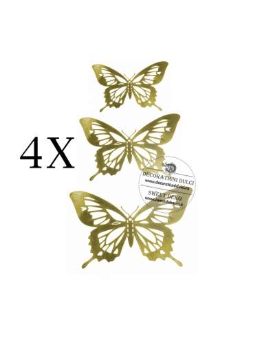 Fluturi aurii (12 buc/set)