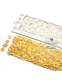 Broderie cu flori în relief, matrita din silicon
