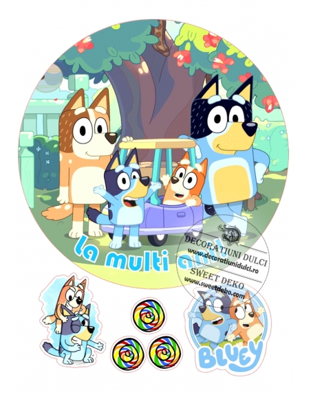 Bluey, imagine comestibila cerc