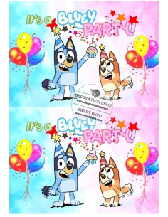 Imagine comestibila It's a Bluey party 2