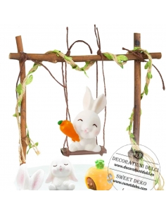 Mini iepuras cu morcov | topper decor 2