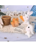 Mini iepuras cu morcov | topper decor