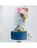 Etaj sau suport rotund, transparent pentru tort (h.10cm)