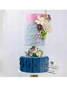 Etaj sau suport rotund, transparent pentru tort (h.10cm)