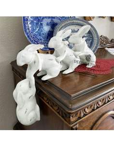 Sir de iepurasi decorativi, din ceramica 2