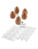 Mulaj mono portii in forma de OU, Silikomart egg 30