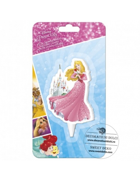 Lumanare tort, printesa Aurora (2D)