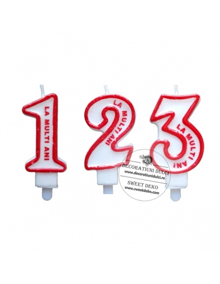 Lumanari cifre, La multi ani