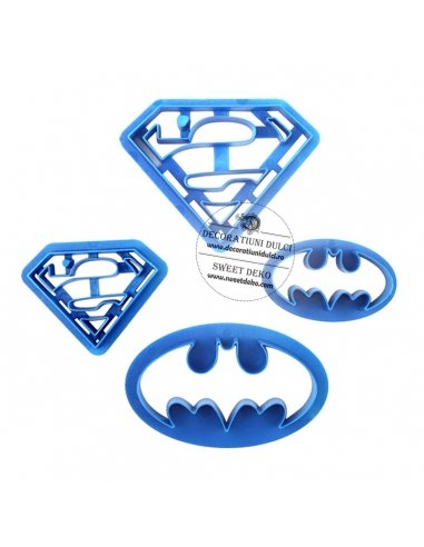 Decupatoare sigla Superman si Batman | Decoratiuni Dulci