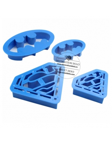 Decupatoare sigla Superman si Batman | Decoratiuni Dulci