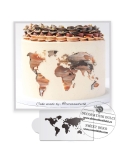 Sablon decor tort model harta lumii 2