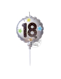 Lumanare in forma de balon argintiu | 18