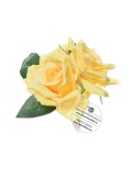 Topper flori - buchetel de trei trandafiri galbeni
