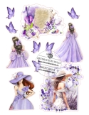 Poza pentru tort Purple dream