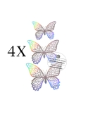 Fluturi argintii (12 buc/set)