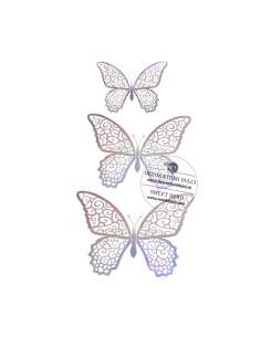Fluturi argintii (12 buc/set) 2