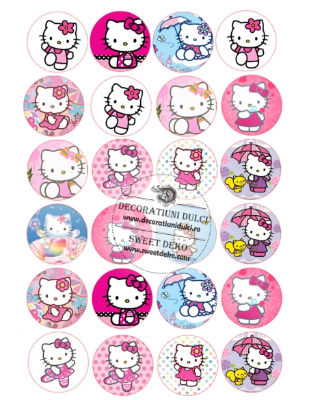 Cerculete cu Hello Kitty | Decoratiuni Dulci