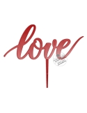 Topper pentru tort LOVE caligrafic
