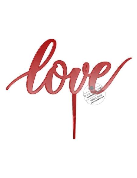 Topper pentru tort LOVE caligrafic