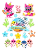 Imagine comestibila Baby Shark - Be Happy