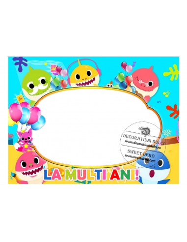 Imagine rama foto personalizata Baby Shark