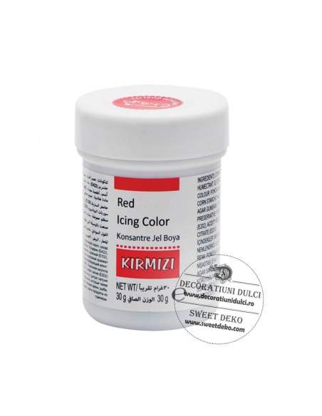 Colorant alimentar gel rosu, Dr Gusto Kirmizi 30g