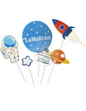 Toppers carton astronaut (5piese)