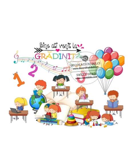 Bine ai venit la gradinita | imagine comestibila