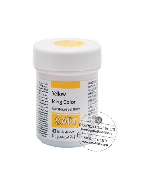 Colorant alimentar gel galben, Dr Gusto Sari 30g