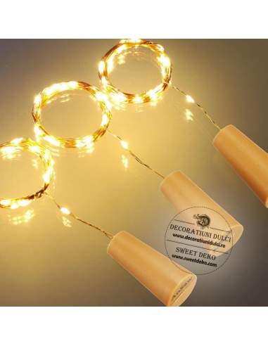 Dop pentru sticla cu sirag de leduri