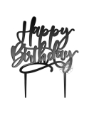 Cake topper Happy birthday cursiv