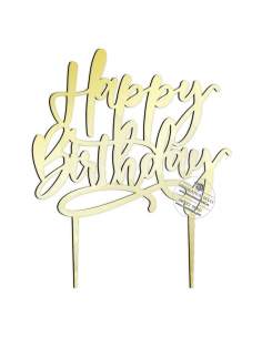 Cake topper Happy birthday cursiv 2