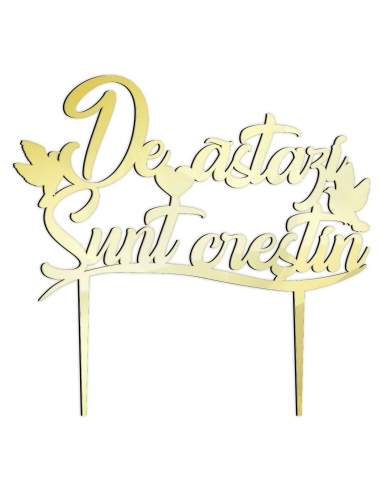 Topper tort de Botez,  De astazi sunt crestina