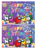 Imagine pentru tort | Among Us Happy birthday