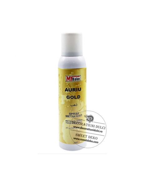 Spray comestibil auriu My Bake 250ml. Spray comestibil auriu My Bake 250ml.