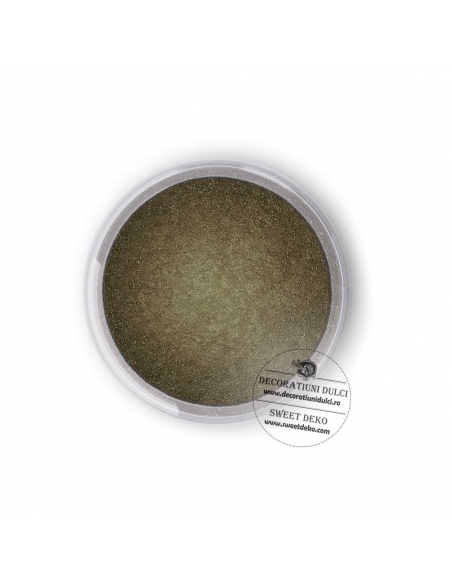 Pudra perlata Golden Olive Supearl Shine Dust Food Coloring FRACTAL