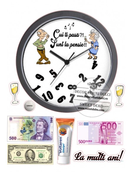 Ceas de pensionare | Imagine comestibila