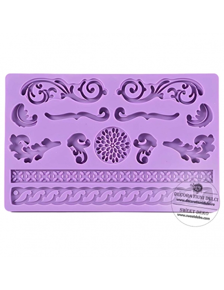 Forma silicon cu broderie barok | Decoratiuni Dulci