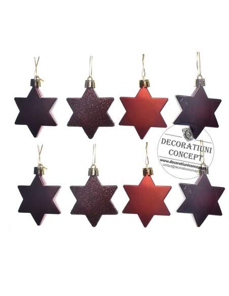 Set 8 stelute maro cafenii